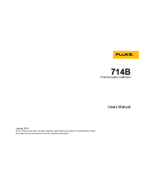 Thumbnail of document Manual - 714B Thermocouple Calibrator